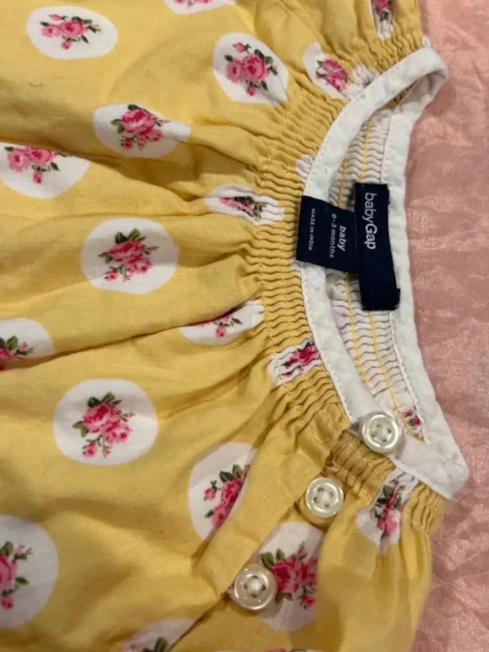 LOT OF 3 BABY GAP TOPS FLORAL BOHO TUNIC BIRD SWEATER BEIGE CARDIGAN 0-3 3-6 MO